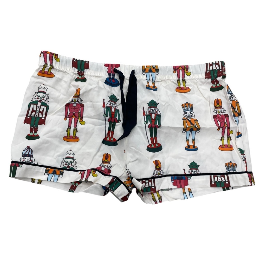 KATIE KIME Nutcracker Christmas Pajama Sleep Shorts Modal Cotton Blend 2X